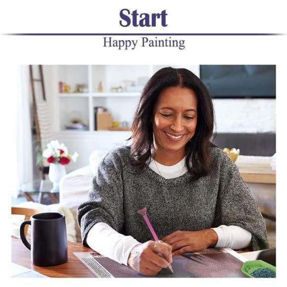 2 Pack Diamond Painting Kits, Large 5D DIY Dandelion Flower, (8X16inch) - Picture 7 of 8